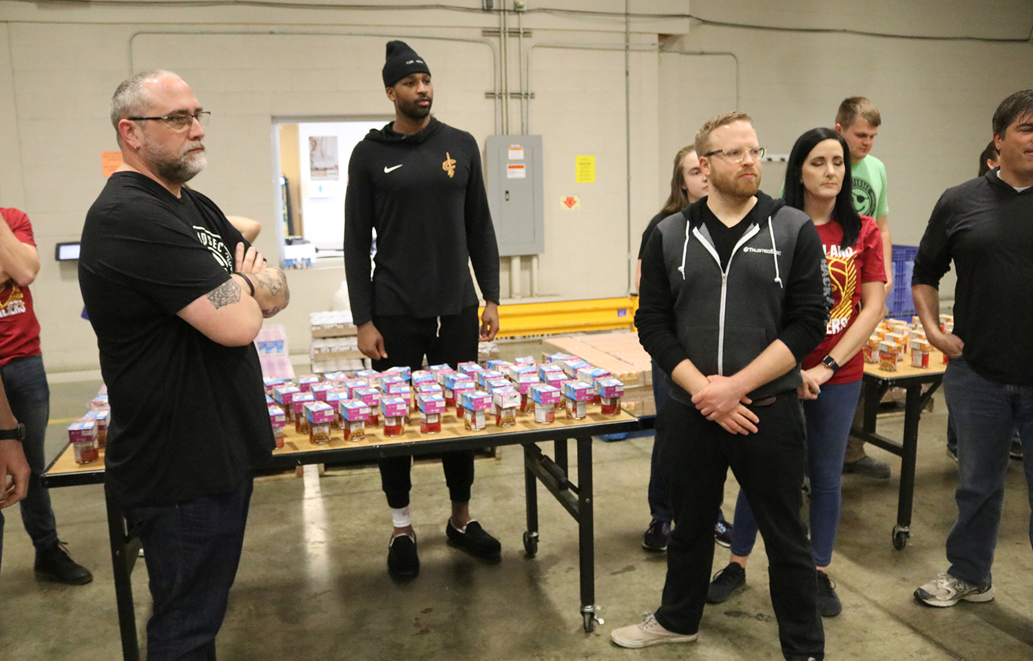 TrustedSec employees and Tristian Thompson